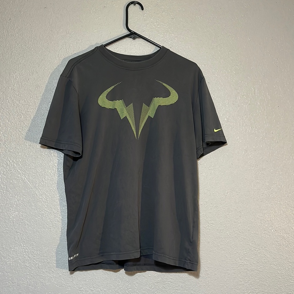 Nike Dri Fit Rafael Nadal "Vamos Rafa" T-Shirt (Bull Logo) Men's Size Large